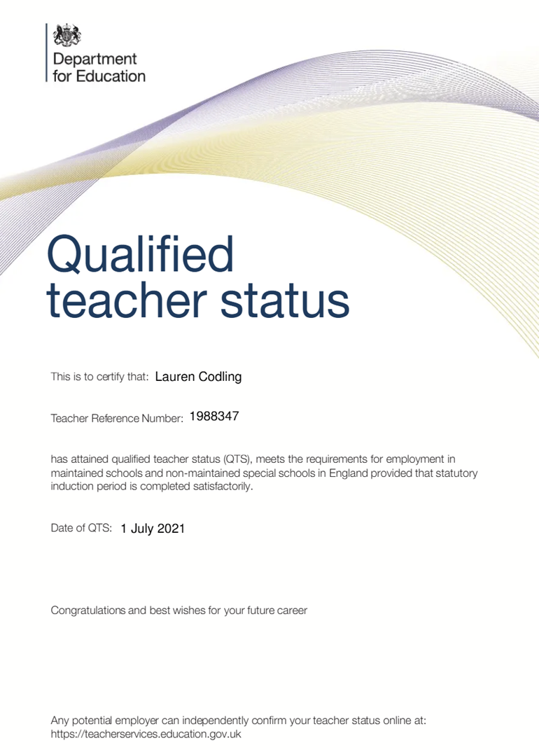 UK Teacher in Classroom